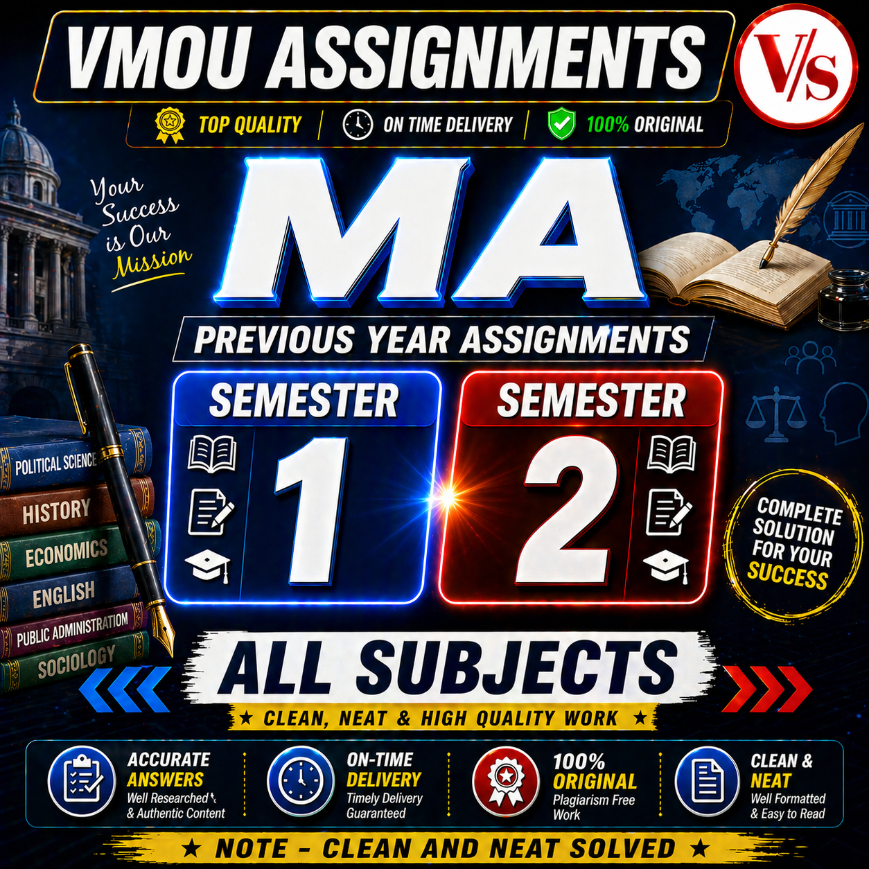 VMOU MA PREVIOUS YEAR ASSIGNMENTS