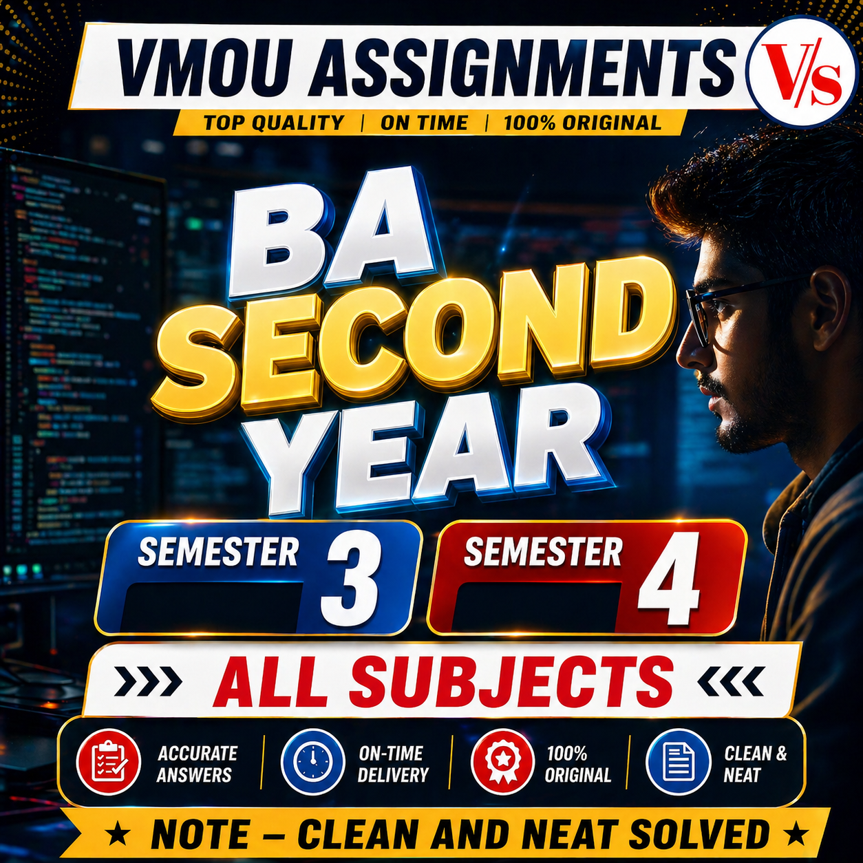 VMOU BA SECOND YEAR ASSIGNMENTS