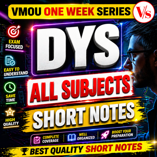 VMOU DYS SHORT NOTES FOR EXAM PREPARATION