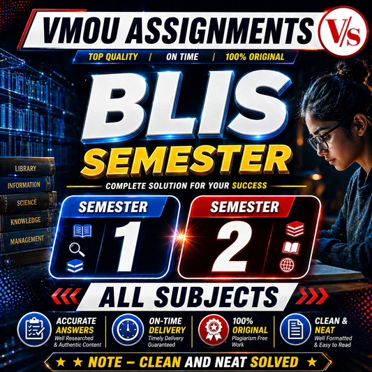 VMOU BLIS COMPLETE ASSIGNMENTS