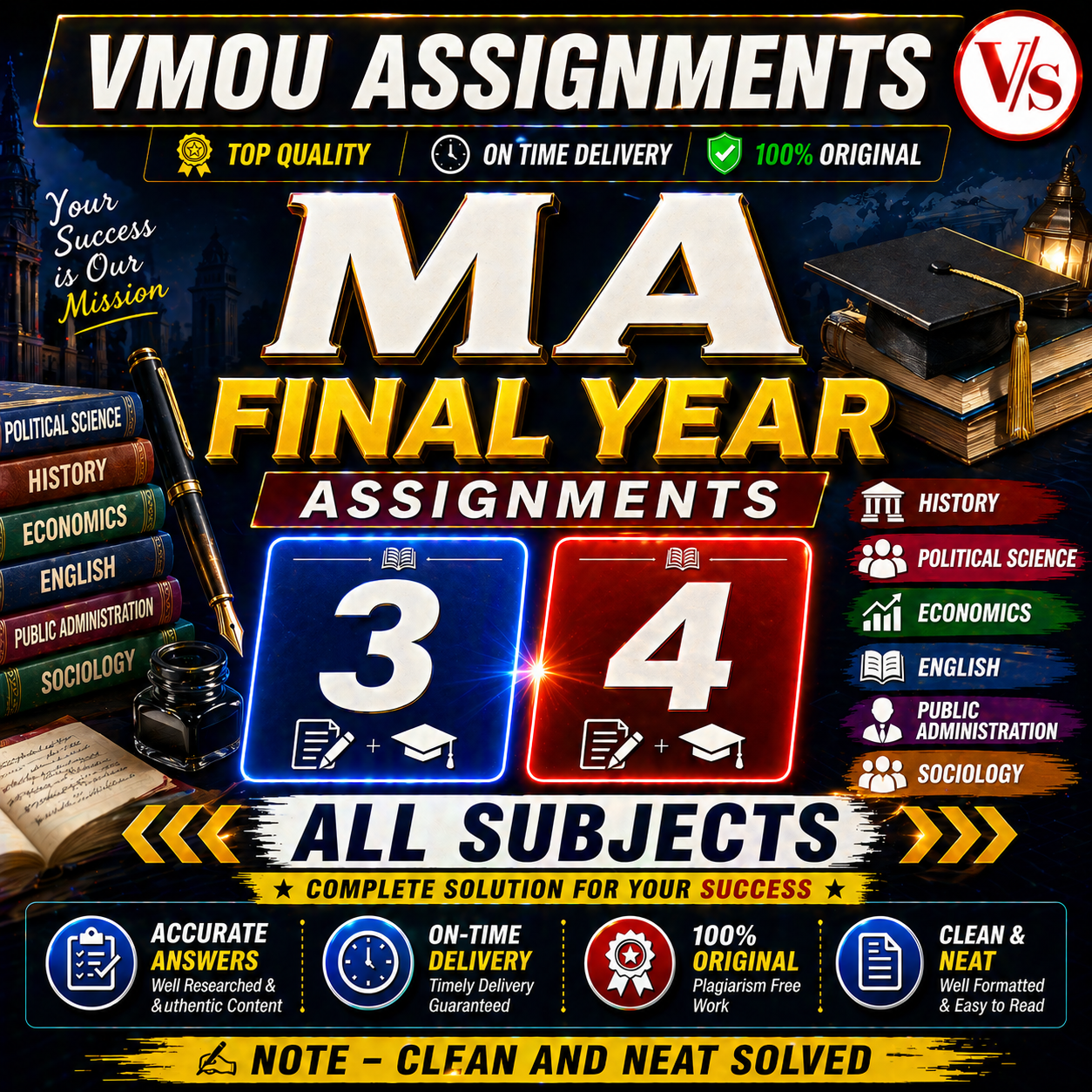 VMOU MA FINAL YEAR ASSIGNMENTS